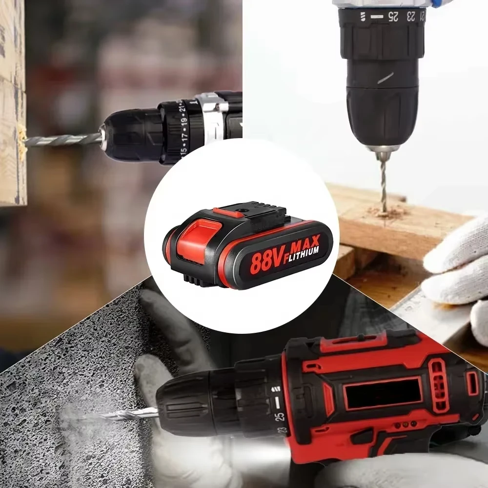 88VF High-capacity Rechargeable Lithium Ion Battery Replace 48VF 36VF Replace Battery for Worx Electric Wrench Saw Power Tool