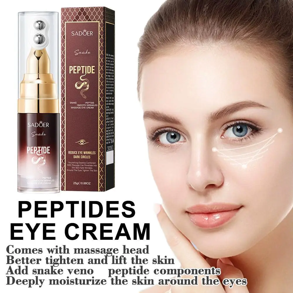 

25g Anti-wrinkle Eye Cream Anti Puffiness Remove Dark Circles Eye Bags Fade Fine Line Firming Skin Moisturizing Eye Care