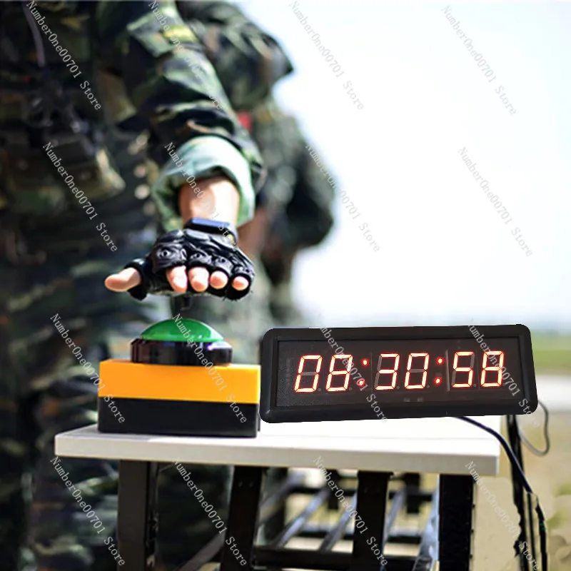 Hand clap button timer, count up and down, time, stopwatch