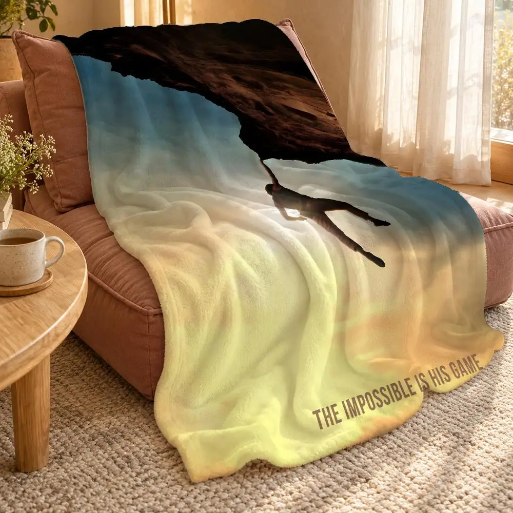 Mission Impossible The Final Reckoning Throw Double Sided Flannel Throw Blanket Soft Travel Camping Sofa Bed Home