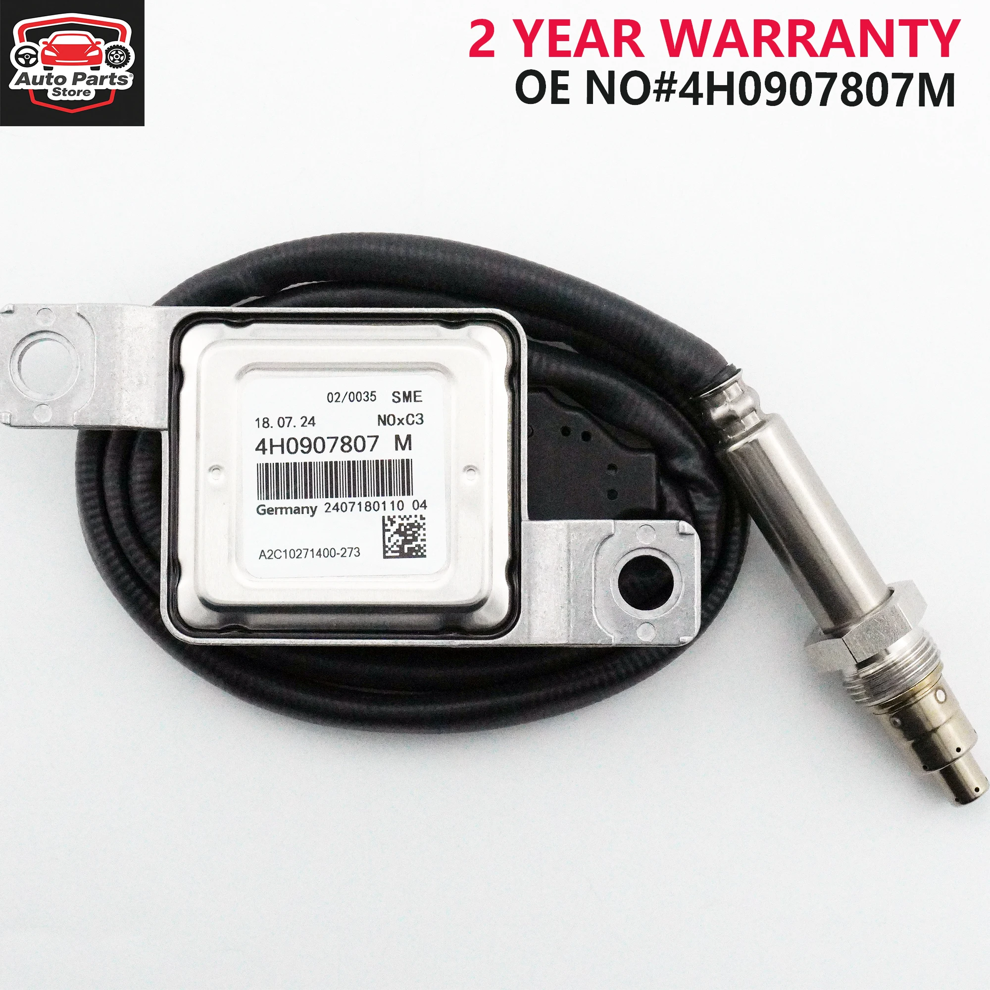 

4H0907807M Nitrogen Oxide Sensor Fit Audi A8 Quattro 3.0L TDI Diesel Engine
