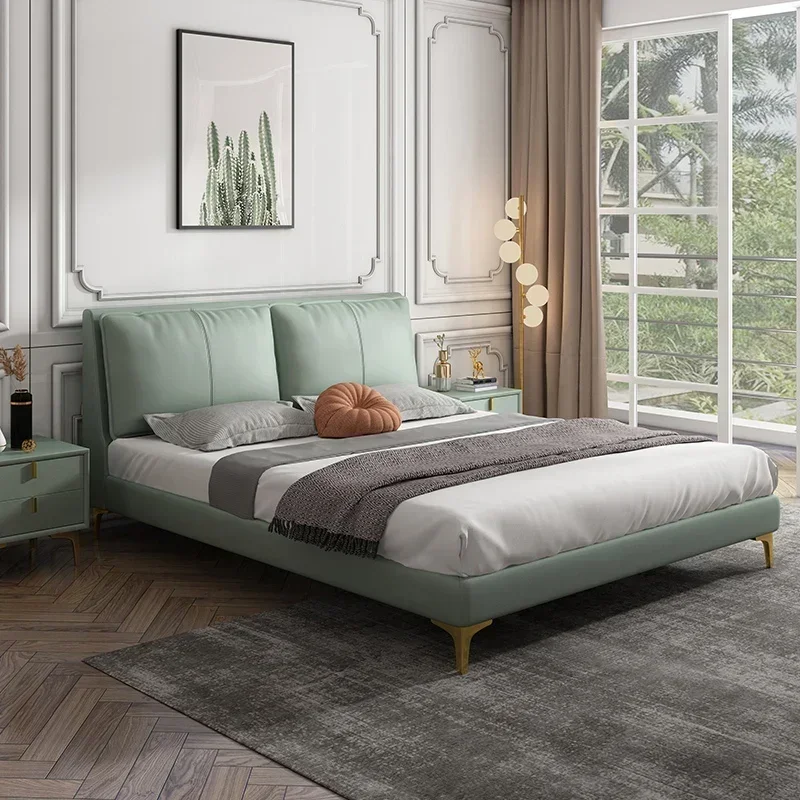 Pop Queen Size Marriage Bed Bedroom Organiser Modern Luxury Bed Double Storage Camas De Matrimonio Dormitorio Home Furniture