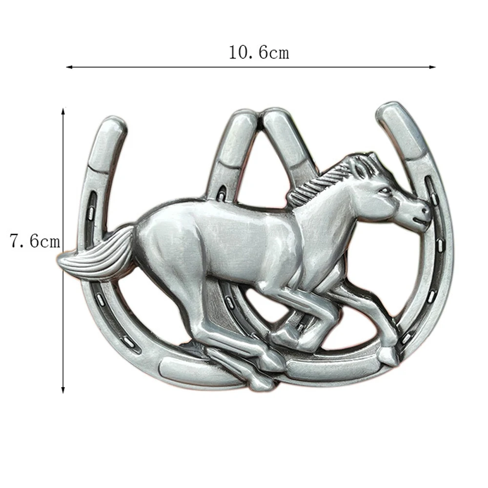 Sabuk kuda hewan paduan seng gesper pria tapal kuda barat sepatu kuda untuk Cinturones De Hombre Dropshipping