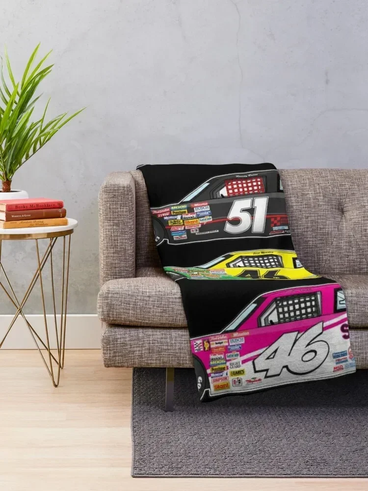 Days of Thunder Car Collection Illustration, Cole Trickle, Rowdy Burns Throw Blanket for babies cosplay anime Sofa Blankets