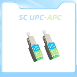 Atenuador de fibra óptica 0dB SC/UPC macho-SC/hembra APC, adaptador de fibra óptica 0dB, atenuador ftth, conversión recíproca