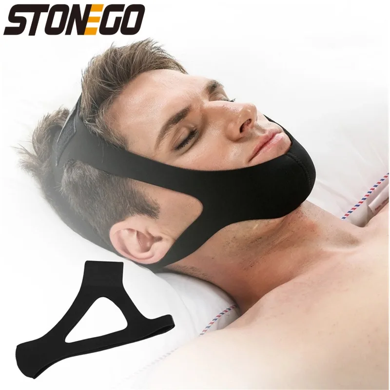 STONEGO Anti Snoring Chin Strap Sleep Apnea Jaw Solution for