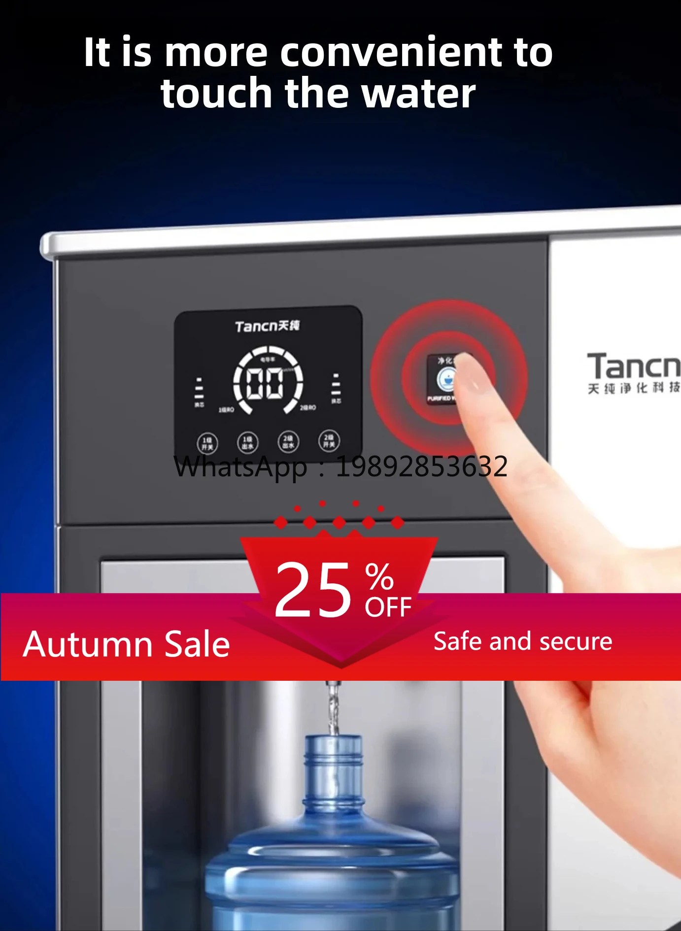 

Commercial Direct Drinking Machine Bottled Water Dispenser Water Purifier
