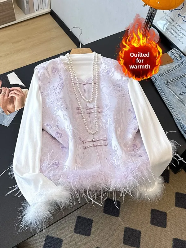 

Новая китайская атласная жилетка с вышивкой, высококачественная хлопковая, утепленная, с жемчужными пуговицами, традиционный топ