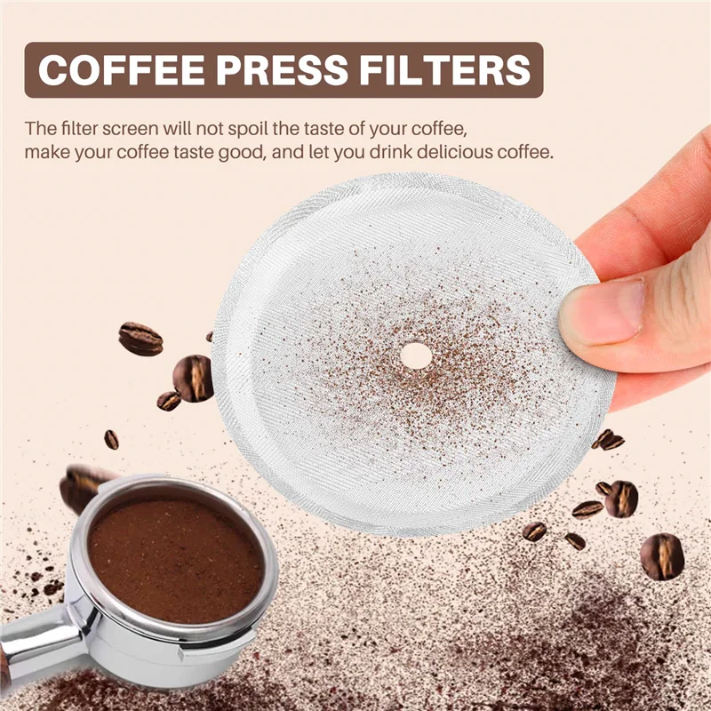 Schermo filtrante di ricambio per pressa francese Filtro riutilizzabile in rete di acciaio inossidabile per macchine da caffè Bodum French Press