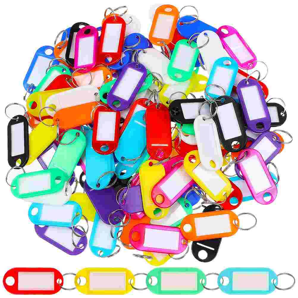 200 Pcs Key Tag Tags Identifiers Rings Labels Multi-function Covers Luggage for Suitcases Bulk