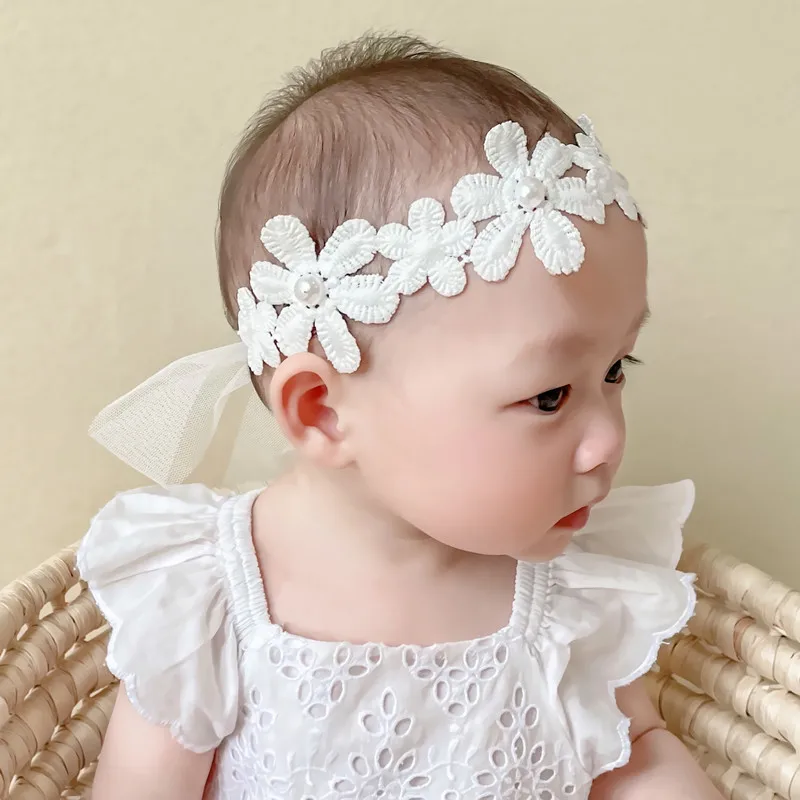 Girls' Soft Stretch Headband - Vintage Floral Design, Ideal for Photography, Suitable for Fine Hair, Princess-Themed Headband