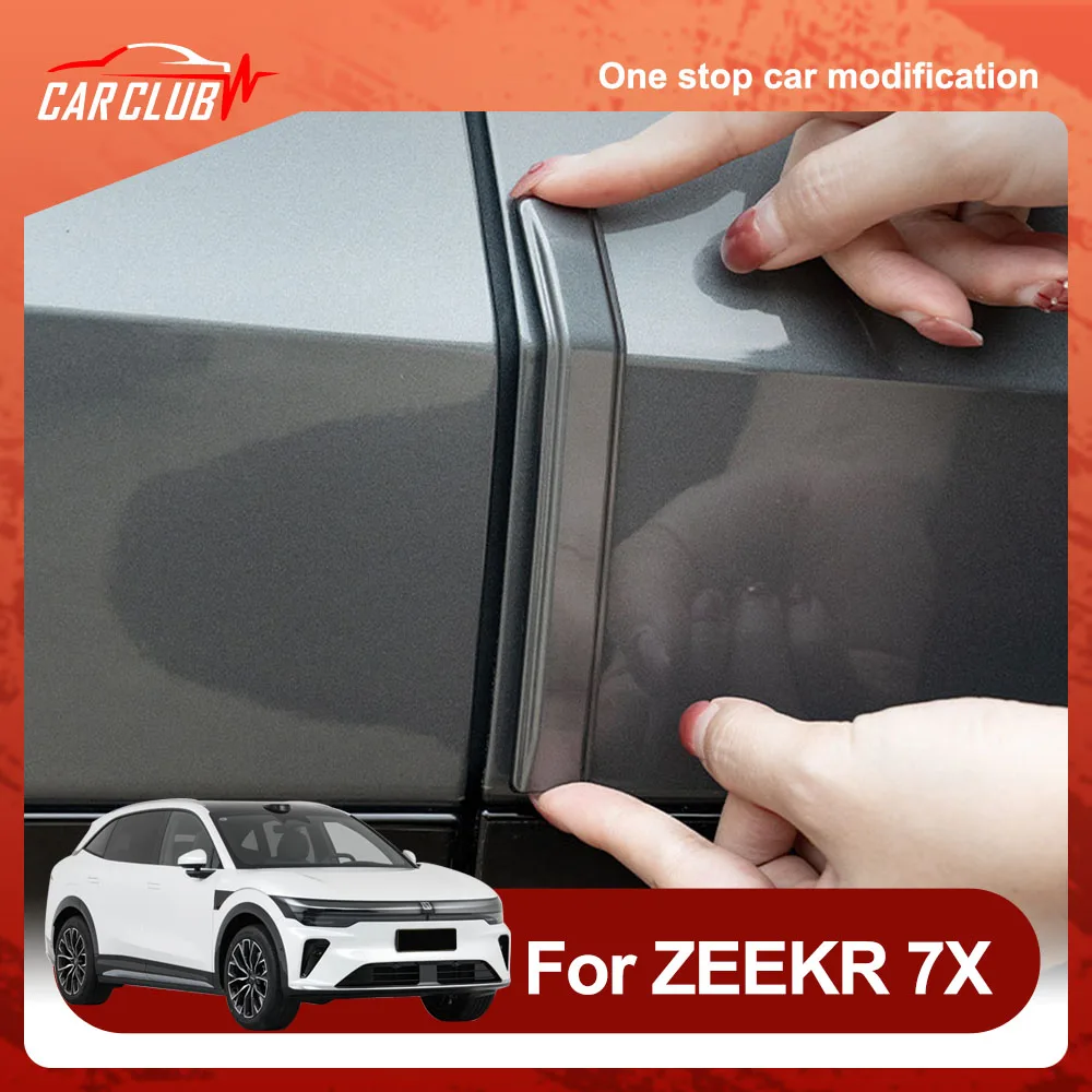Original Car Color Door Anti-collision Strip Fit For ZEEKR 7X 2026 2027 ABS Material Anti-collision Car Modification Parts