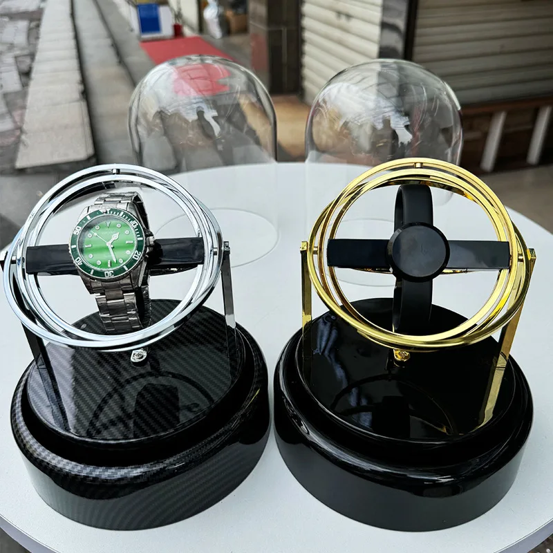 Automatic Watch Winder Fashion Man Watches Winders Transparent Glass Collection Watch Winder Organizer Packaging Display Gift