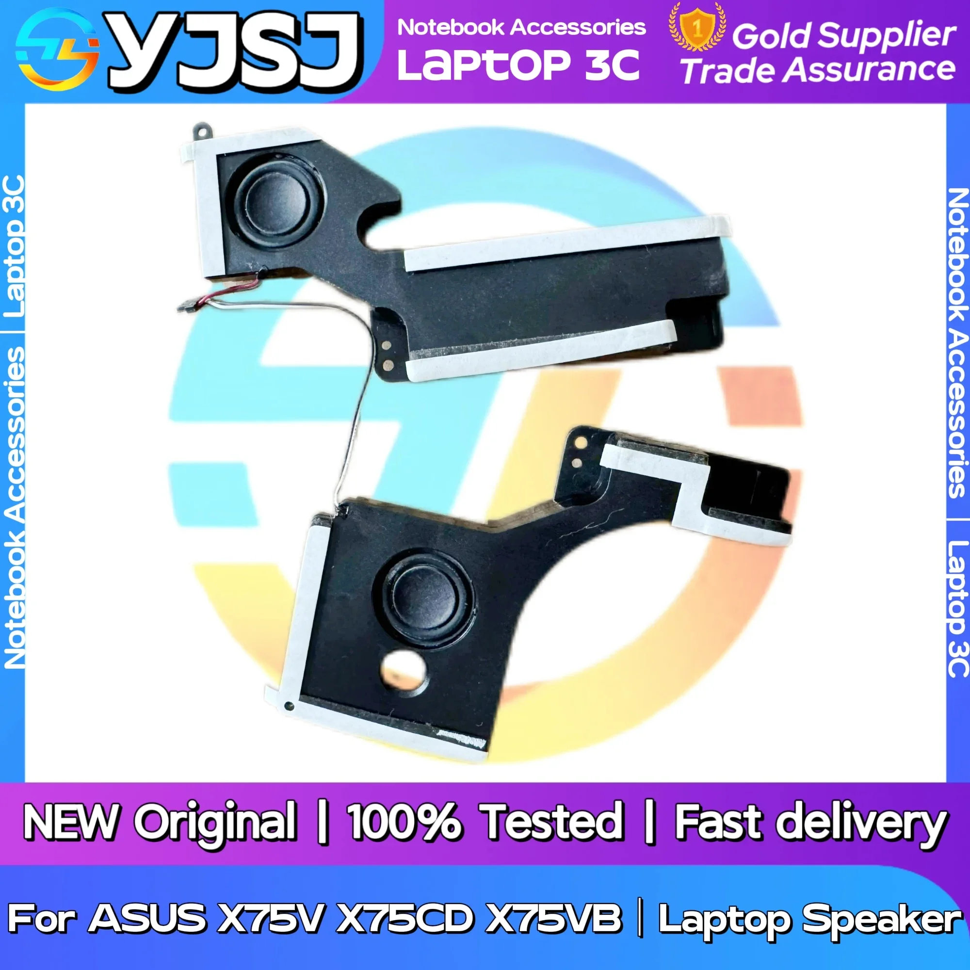

New Original Laptop Notebook Audio Speaker For ASUS X75 X75V X75VD X75VB X75A built-in left and right speaker horn audio