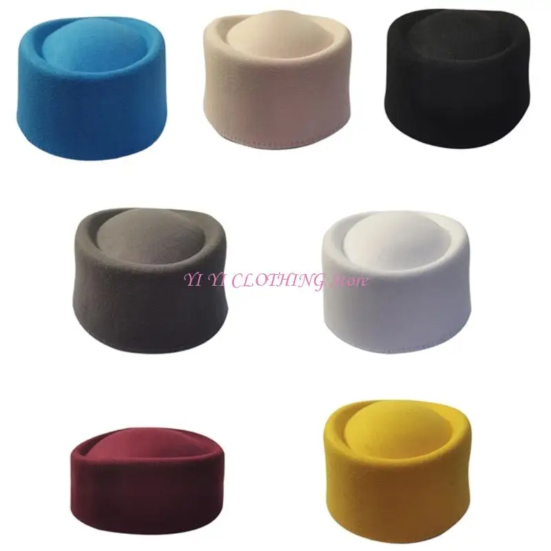 Chapellerie Fedoras chapeau haut-de-forme fascinateur Base habiller chapeau haut-de-forme pour hôtesse hôtesse chapeau décontracté plusieurs couleurs