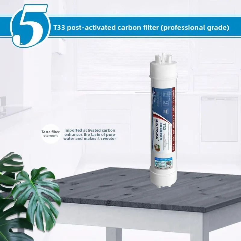 T33 Post Carbon Cartridge, Coconut Shell Activated Carbon Filter for Kitchen RO System & Water Machine