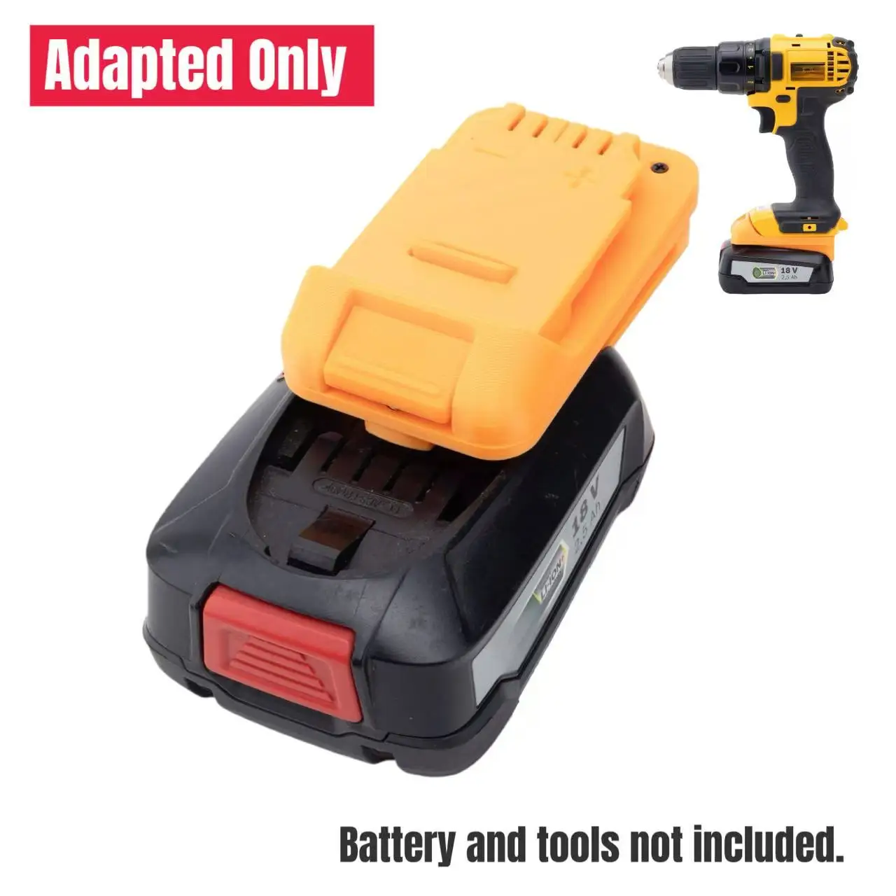 Converter Adapter for Dewalt 20V Li-Ion Battery Convert To for Bosch 18V PBA Power Tools(﻿Adaptor Only)