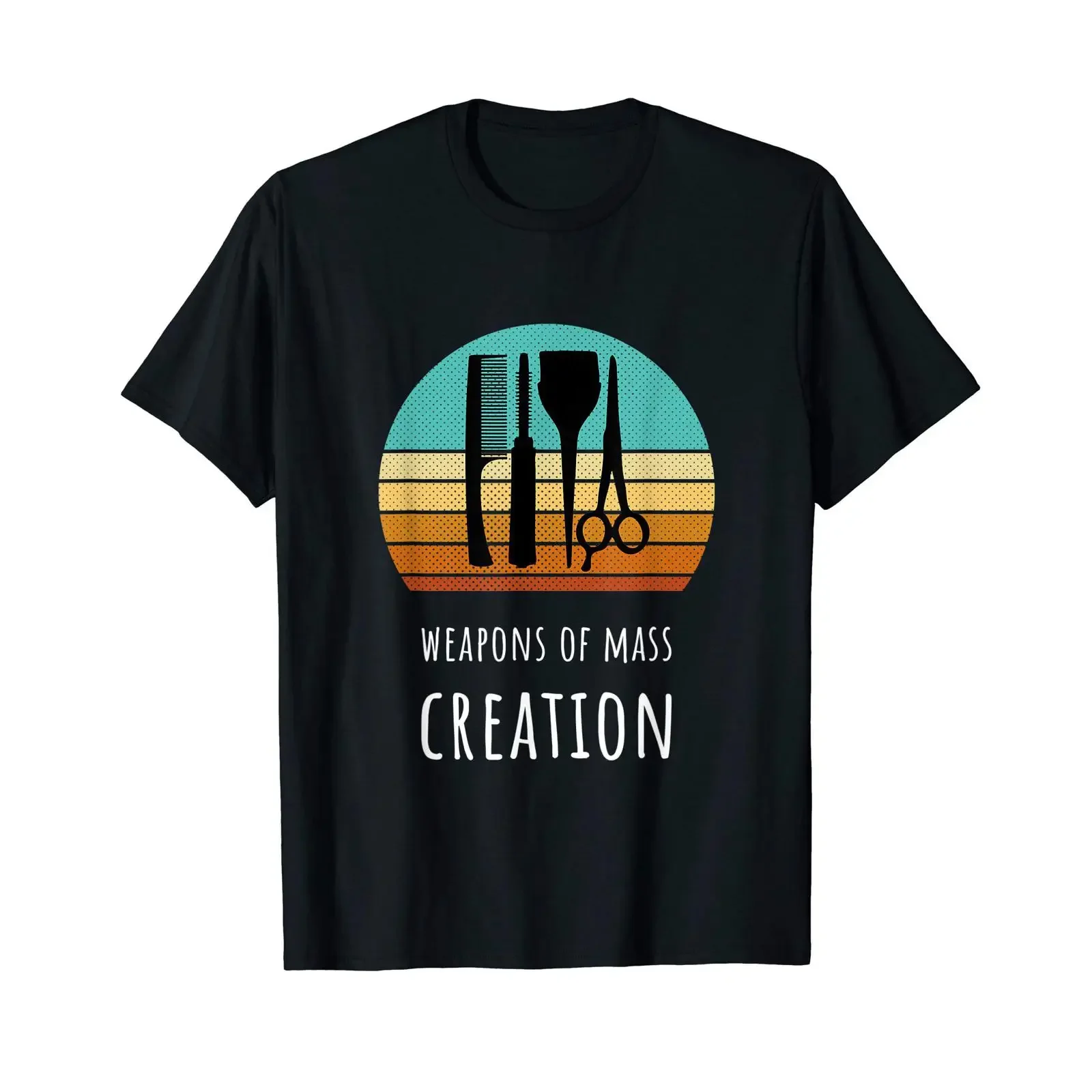 Weapons of Mass Creation Hairstylist Hairdresser Idea T Shirt vintage Washed Unisex Top For Everyday Wear Soft fashion