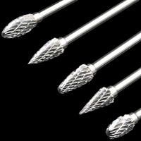 X59A_10Pcs Carbide File Set 3x6 Double-Grain Tungsten Steel Grinding Head
