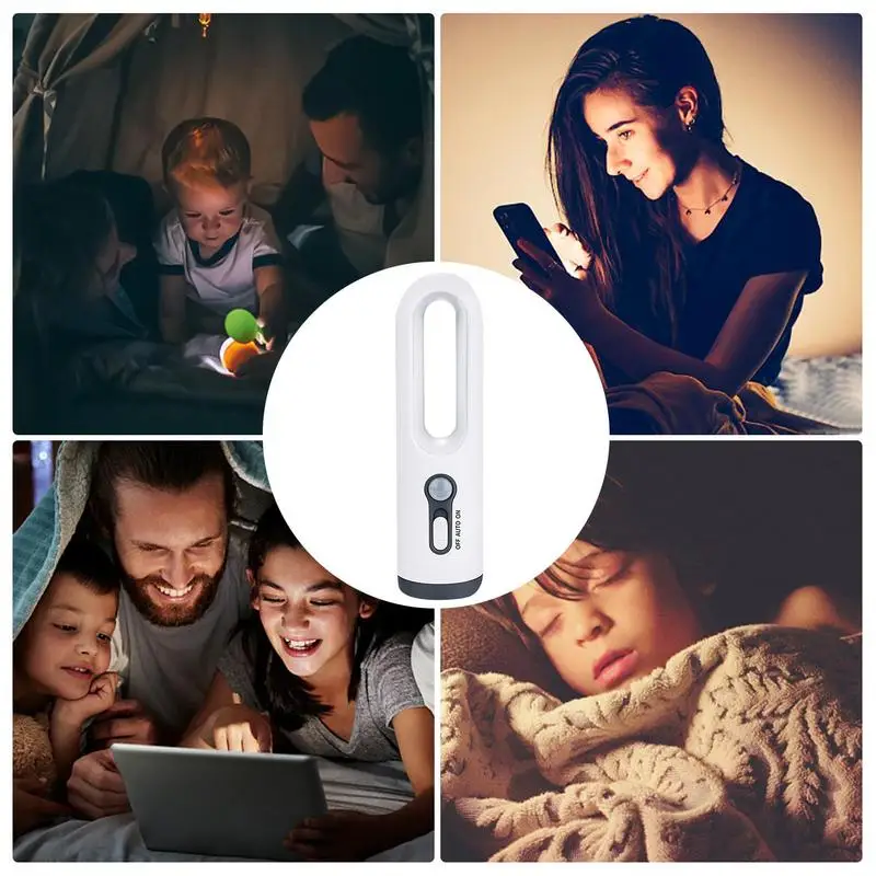 Motion Sensor LED Lanterna, abajur, Nightlights versáteis, portátil dormir luz para berçário, 2 em 1 Design