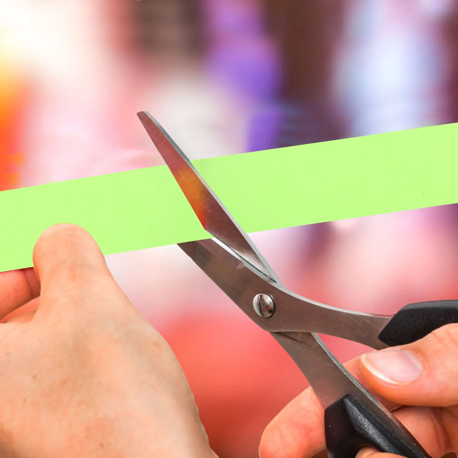 

Green Fluorescent Flagging Tape Non-Sticky Long-Lasting Reusable Safety Caution Tape for Boundaries Construction Sites Climbing