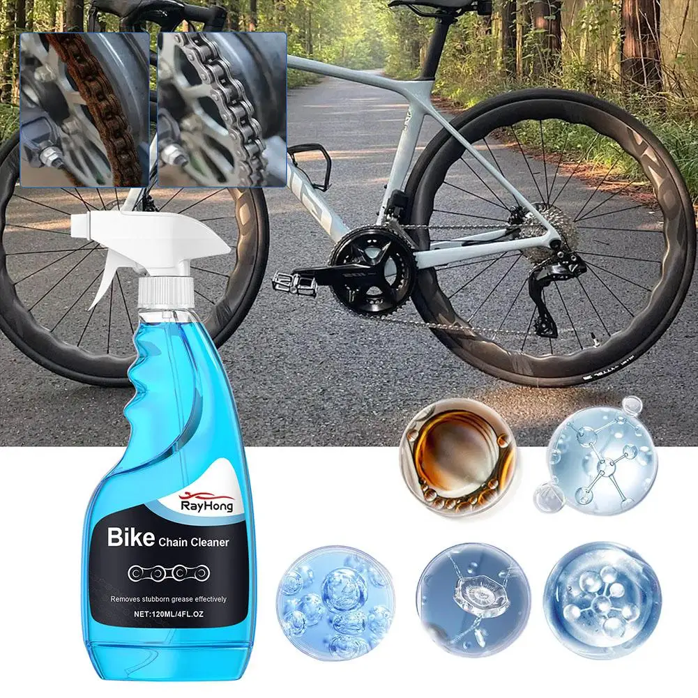 

120ML Motorcycle Bicycle Chain Cleaner Degreaser Bike Cycling Equipment Maintenance Efficient Rust Removal Spray For Bicycl U6I0