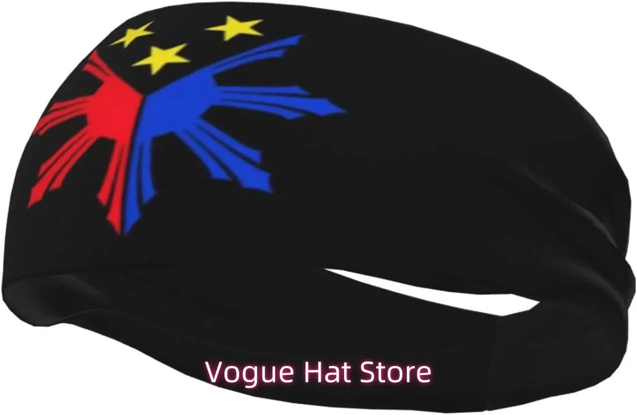 

Cute Philippines Flag Sports Headband Filipino Sweatband for Men Women Running Cycling Yoga Fitness Workout