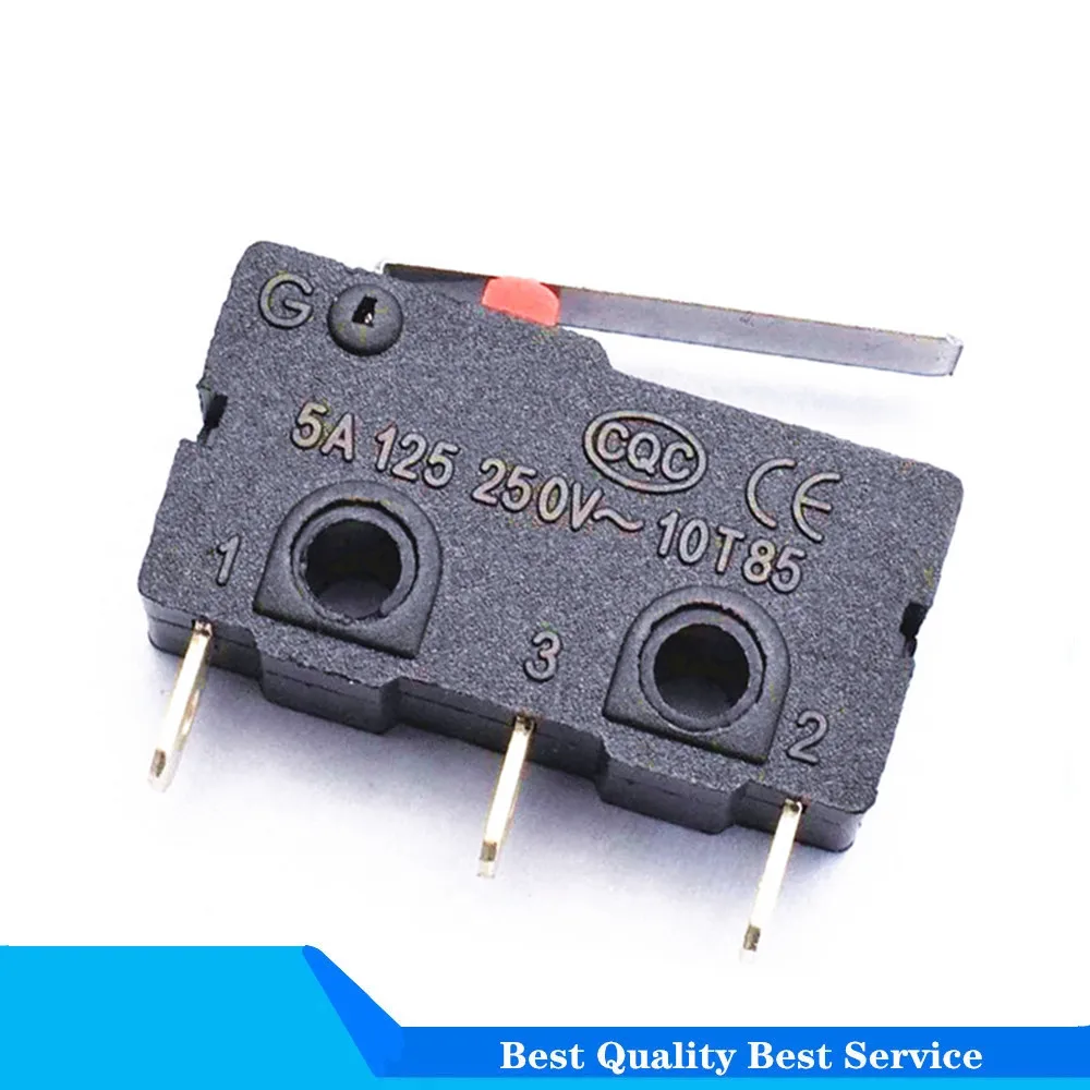 

10PCS Tact Switch on off KW11-3Z 5A 250V Microswitch 3PIN Buckle New Straight Handle Switch The Micro Switch Contact Button 3PIN