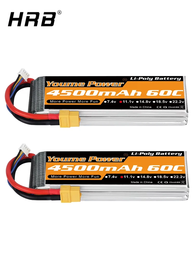 2PCS Youme 3300mah 4500mah 6500mah Lipo 3S 4S 6S Batterie 11,1 V 14,8 V 22,2 V T XT60 RC Teile