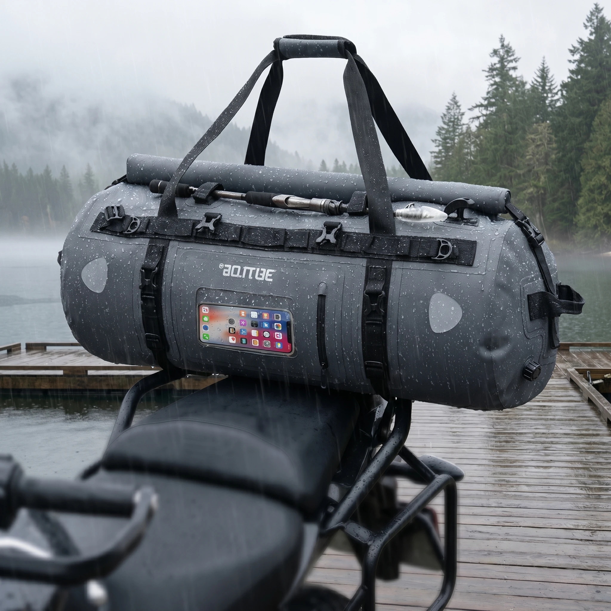 

Goture Motorcycle Saddle Bag 20L/40L/65L Waterproof Motor Tail Seat Storage Backpack Luggage with MOLLE Expansion Panel