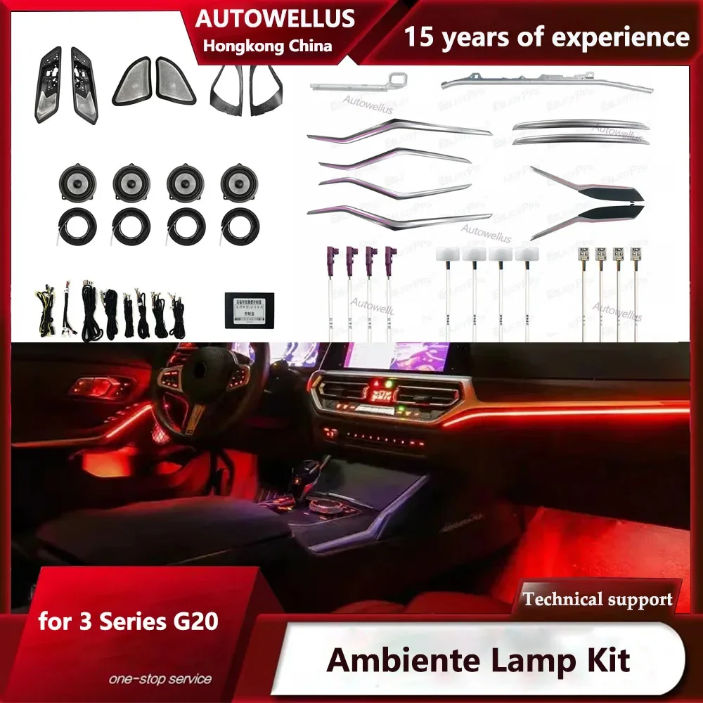 

Led Ambient Light for 3 Series G20 G28 M3 320D 340I 2020-2023 Atmosphere Lamp Car Atmosphere Interior Accessories