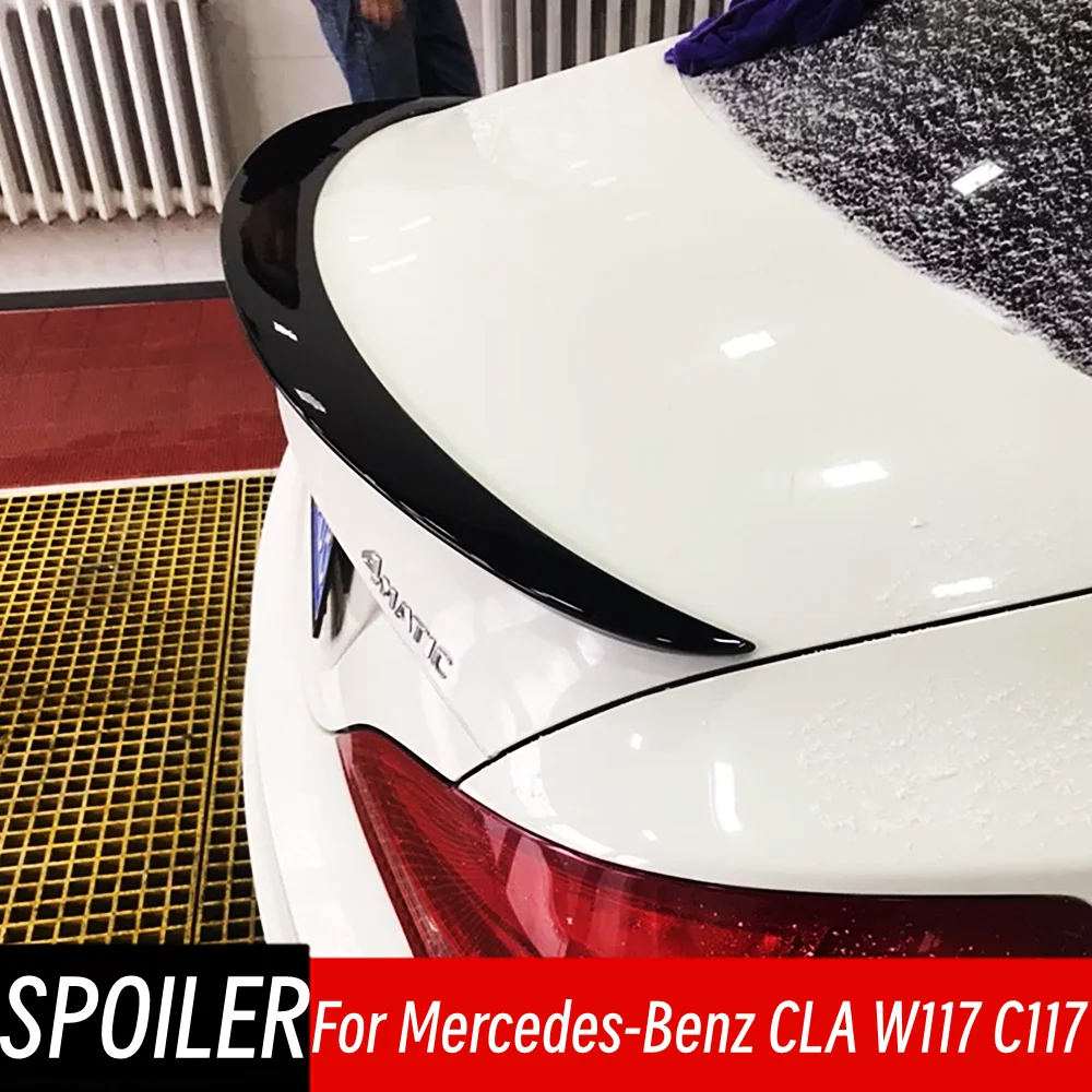 

For 2013-2020 Mercedes-Benz CLA W117 C117 CLA180 CLA200 CLA250 CLA260 CLA45 Rear Trunk Lid Spoiler Wings Car Accessories Part