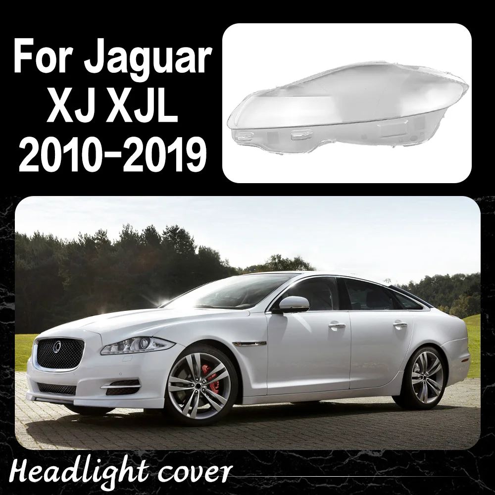 غطاء المصباح قذيفة ل جاكوار XJ XJL 2010 2011 2012 2013 2014 2015 2016 - 2019 كشافات عدسة الزجاج استبدال عاكس الضوء الأصلي #1