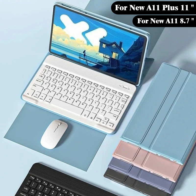 

For New Tab A11 + Plus 11 inch 2025 Detachable Keyboard Case For Samsung Galaxy Tab A11 8.7" Smart Funda Shockproof Tablet Cover