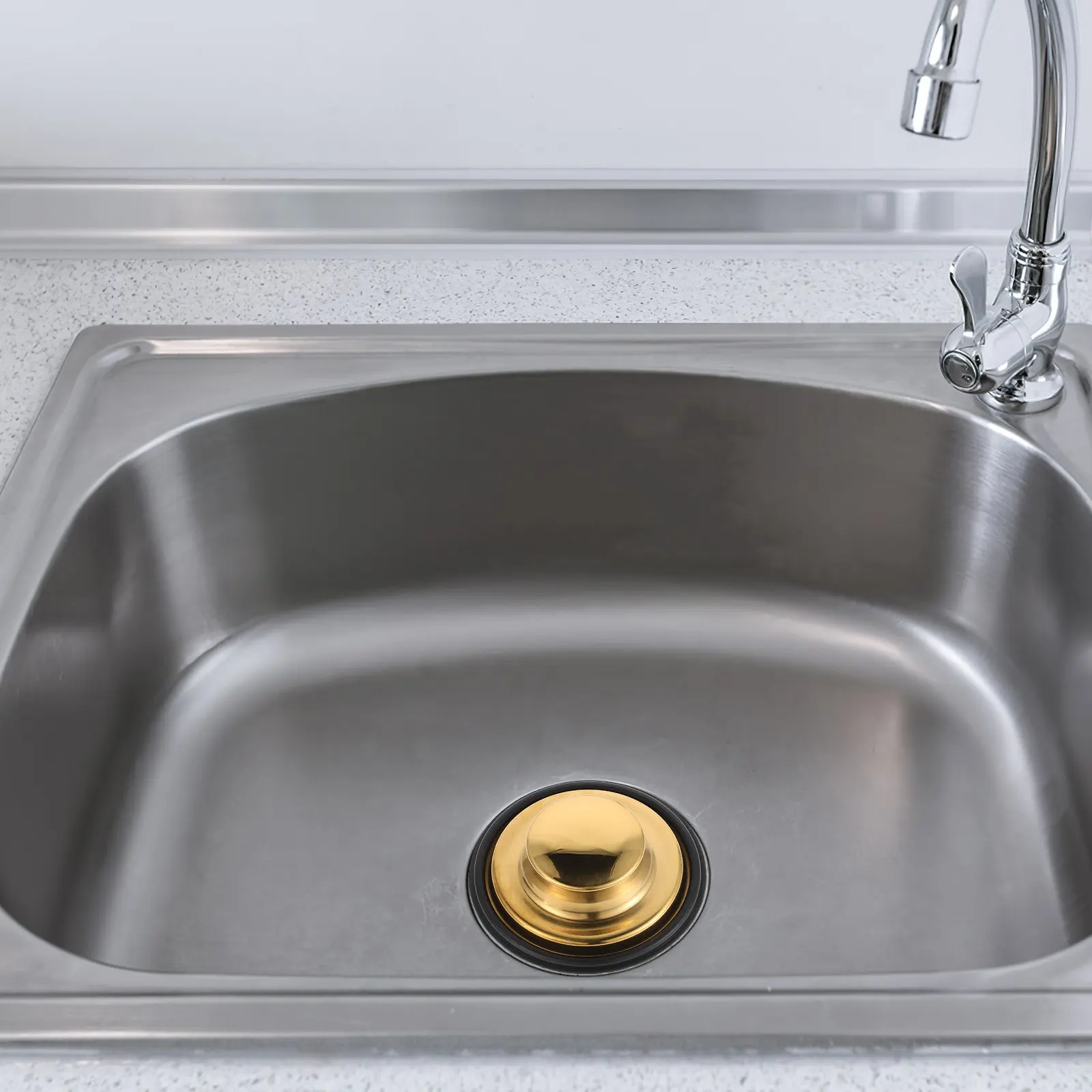 Sink Seal Cover Bath Tub Drain Stoppers Plug Golden Silicone Bathroom Strainer Kitchen Garbage Disposal Food Waste Catcher view 5