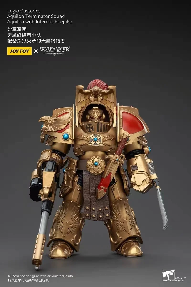 【In Stock】 JOYTOY Warhammer 40K Legio Custodes Aquilon Terminator Squad 1/18 Action Figure Military Model Collection Toys