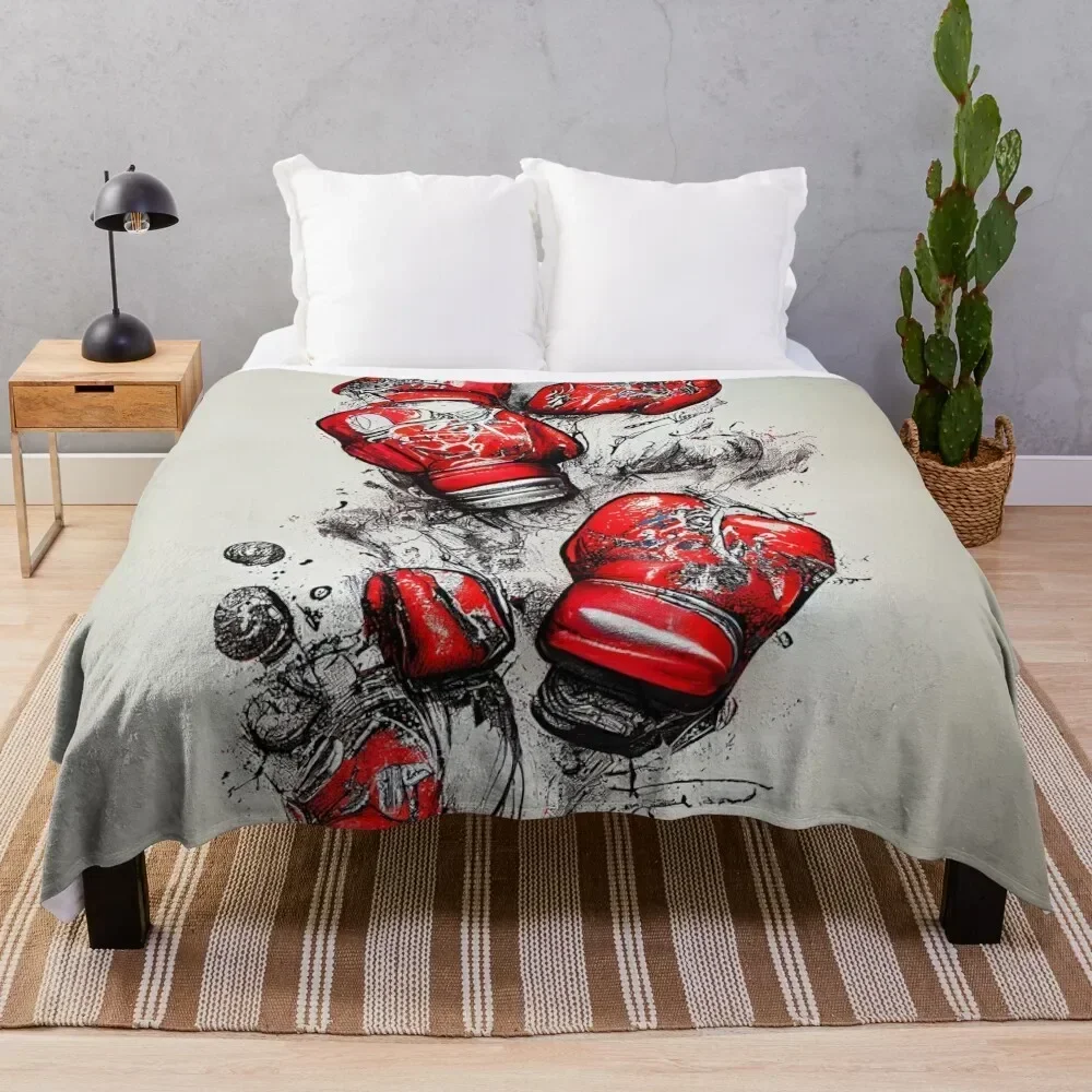 

boxing gloves Throw Blanket Breathable Lightweight Blanket for Adults Kids