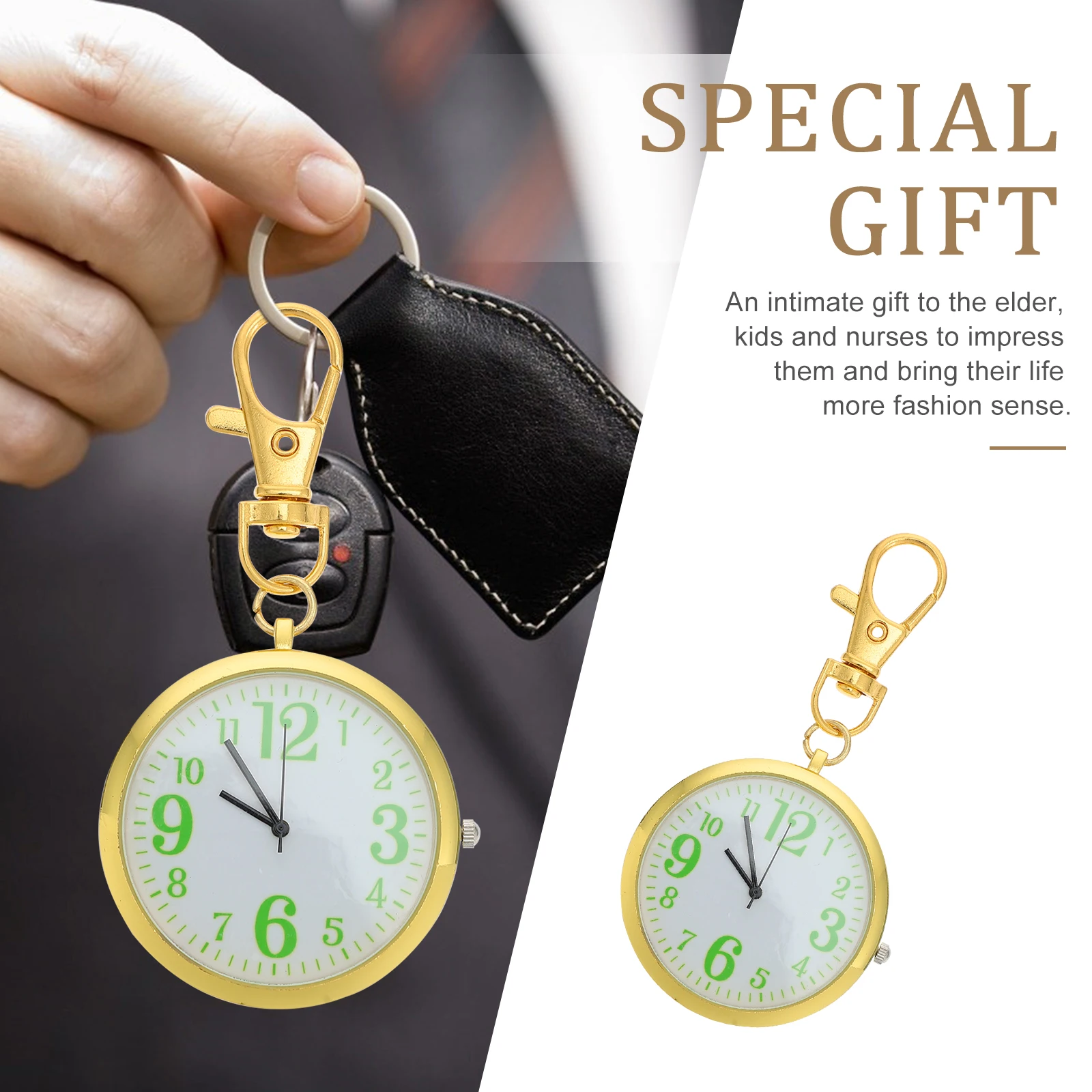 

Fashion Alloy Kids Pocket Watch Numbers Elderly Medical Nurses Gift Reading For Children
