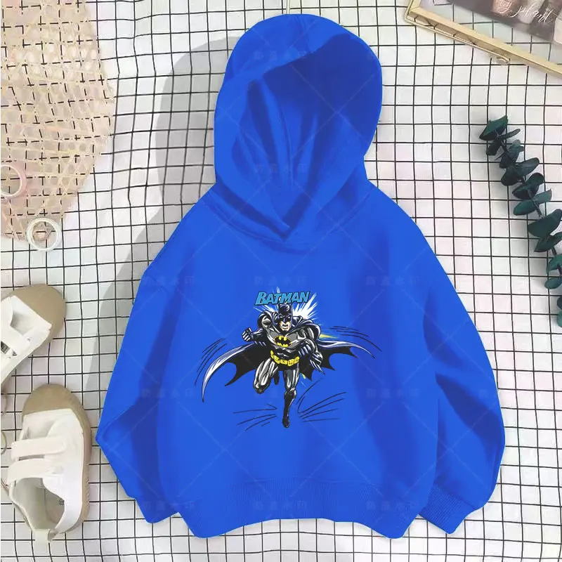 Sudadera con capucha de Los Vengadores de Marvel para niños, ropa de otoño para niños, suéter para bebés, sudaderas largas para niños y niñas de Spiderman, nuevo, 2-14 años