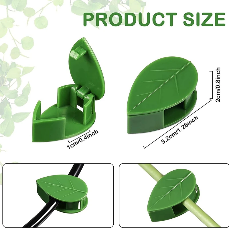 130Pcs Plant Climbing Wall Fixture Clip Leaf Shaped Plant Fixing Clip Invisible Wall Vine Fixing Clips For Plant Support