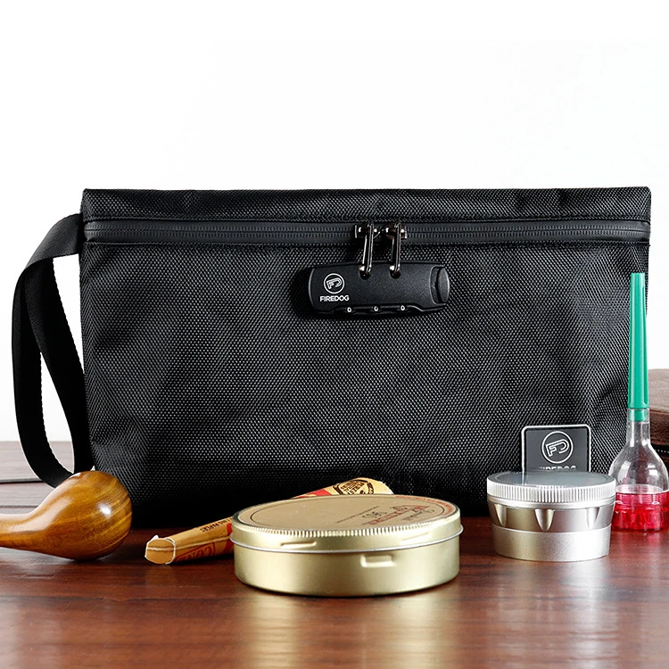 Smoking Tobacco Stash Bag Case with Lock Smell Proof Bag Tobacco Bag Pouch Herb Tobacco Storage Bag Travel Smoking Storage Bag