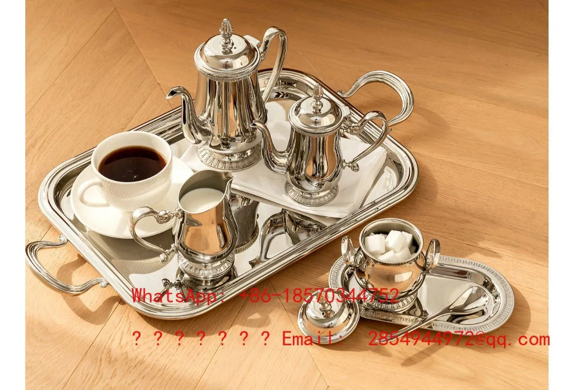 European Teapot Milk Cup Household Coffee Pot Tray Afternoon Tea Coffee Set Ornament view 3