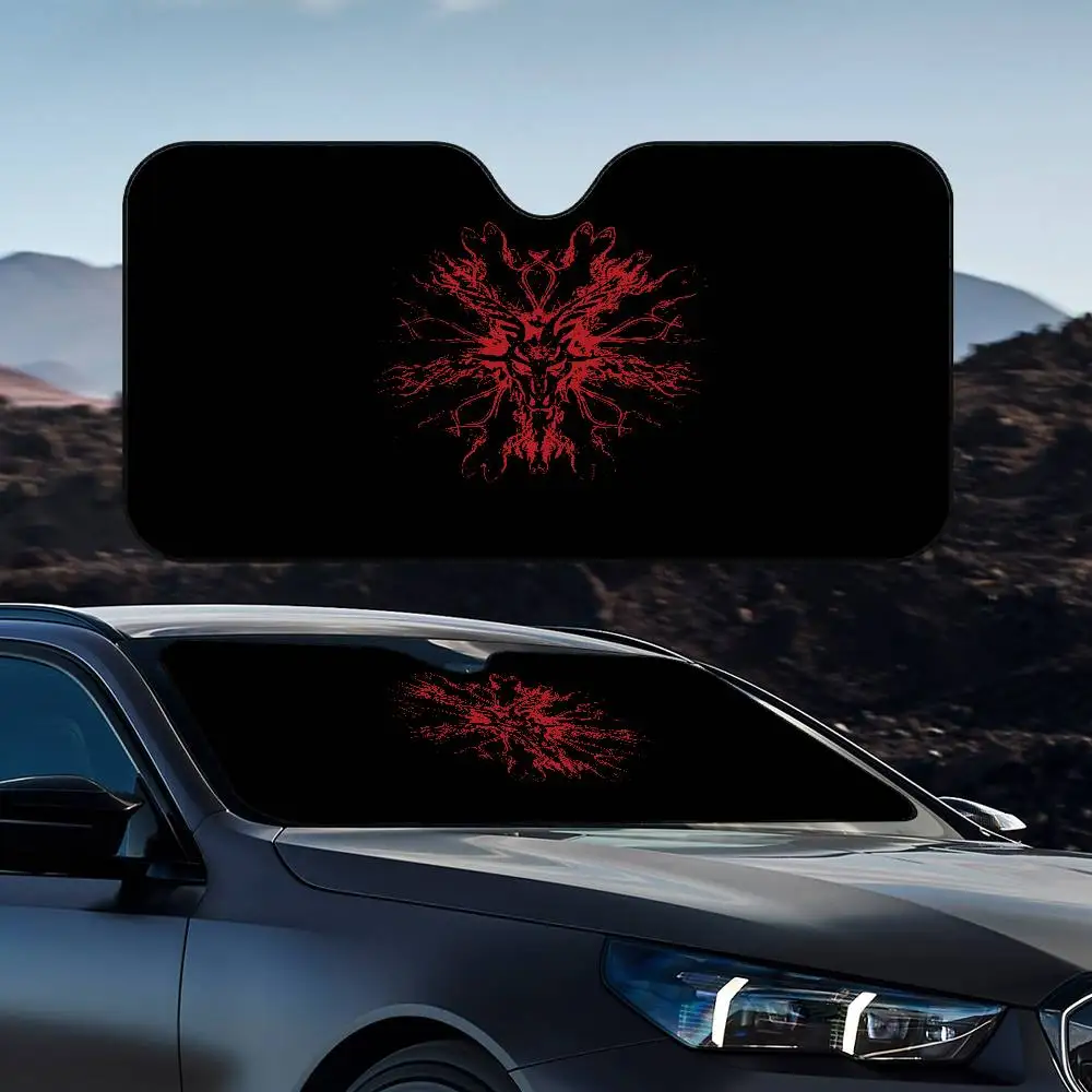 

Magic Demon Satanic Circle Sun Visor Foldable Universal Car Windshield Sun Shade UVProtection Heat Insulation Foldable Cover