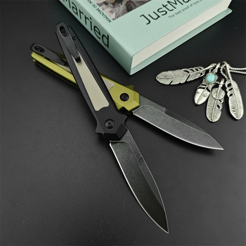 Convenient KS7950 Hunting Tactical Knife Aluminum Alloy Handle Collection Gift for Men Self Defense Survival EDC Folding Knife