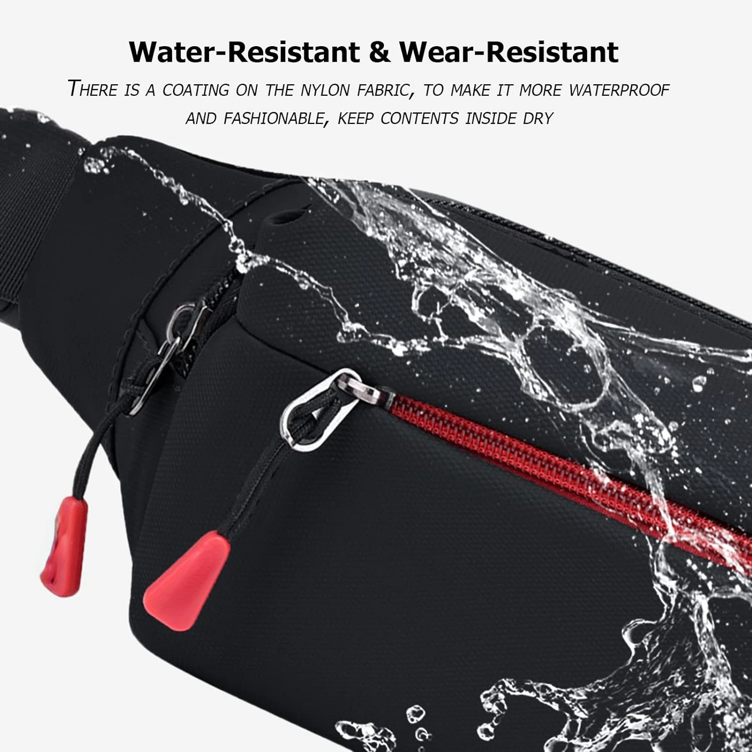 Riñonera deportiva resistente al agua, ajustable, elegante y funcional, color gris, para actividades al aire libre, riñonera con 4 bolsillos con cremallera