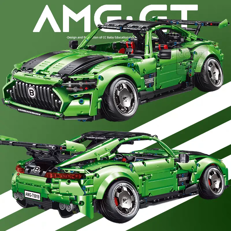 

2878PCS Sports car remote control assembly building block mechanical group adult small particle puzzle boy group toy