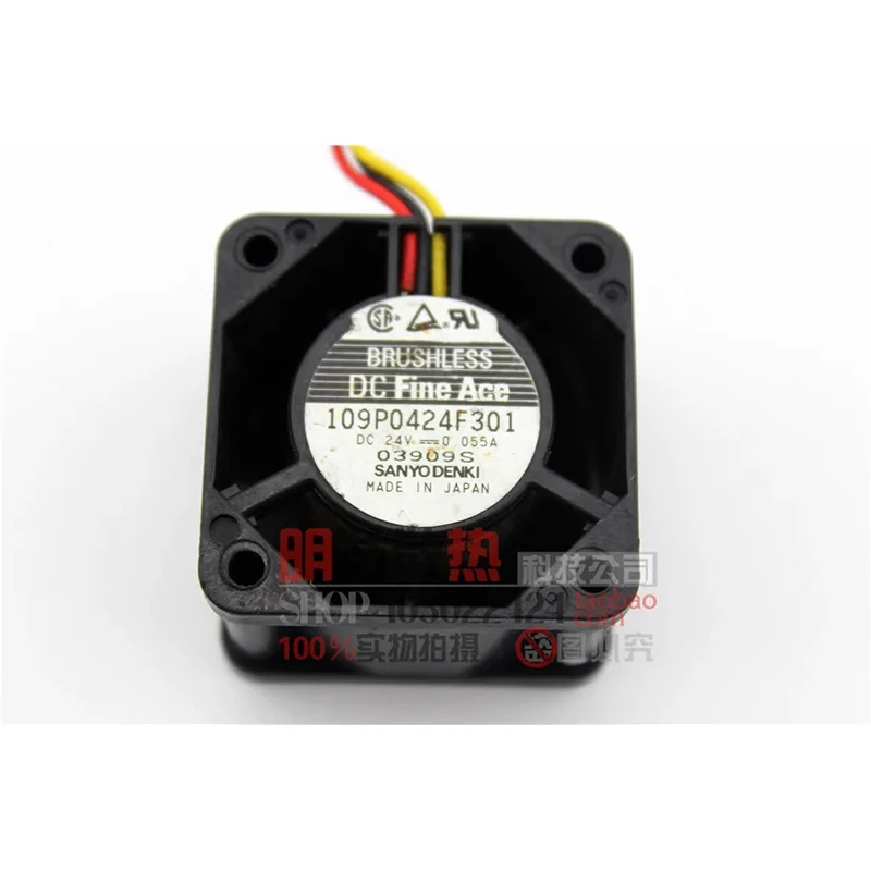 Original 4CM 4028 109P0424F301 24V 0.055A 3-wire inverter fan