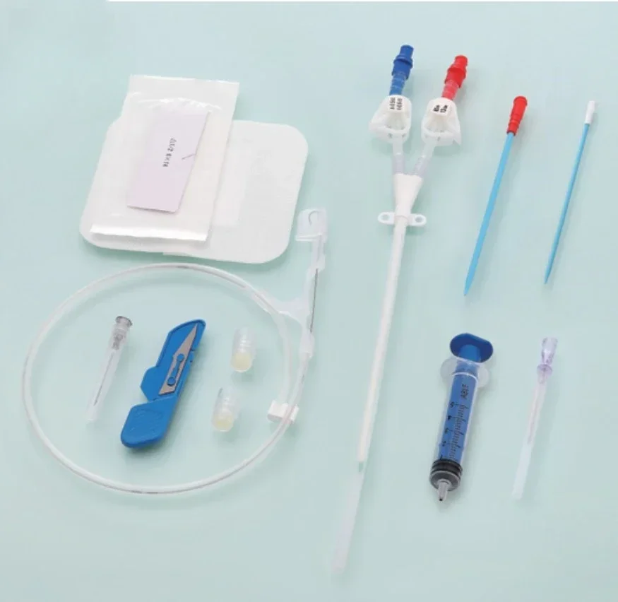 5 Pieces Disposable Dialysis Catheter Adult Children HC Kit Double Lumen 6.5Fr And 8.5Fr Triple Lumen12Fr