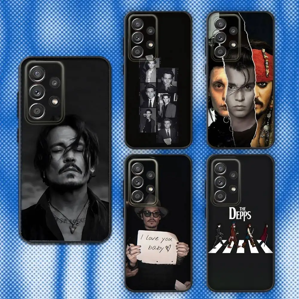 

Young J-Johnny D-Depp Phone Case For Samsung S25,S24,S21,S22,S23,S30,Ultra,S20,Plus,Fe,Lite,Note,10,9,5G Black Cover