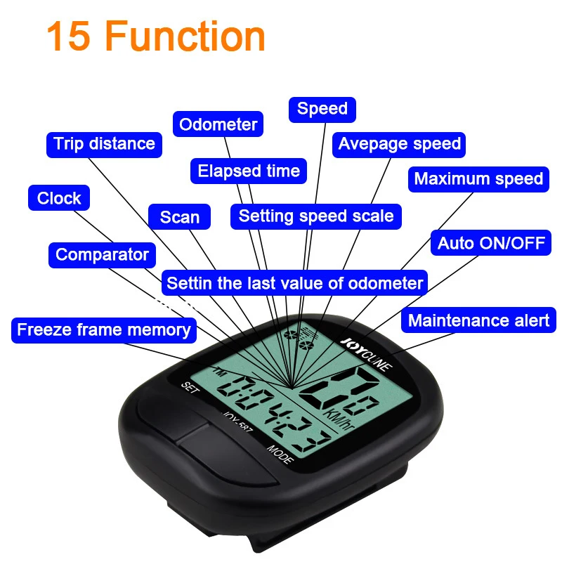 Wired Meter Easy Installation Multi-function Versatile Must-have Sleek Cutting-edge Easy-to-read Mile Counter Bike Accessories